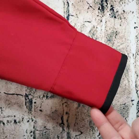 Vintage | Yves St. Clair 80s Career Wear Red and Black Power Blouse - Picture 5 of 10